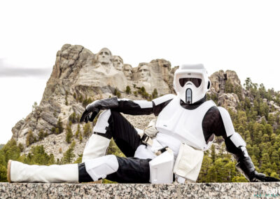 Scout Trooper Visits Mt. Rushmore